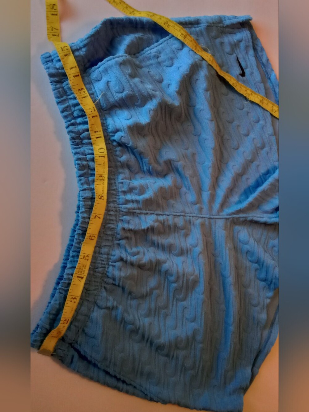 Nike Light Blue Textured  Shorts
